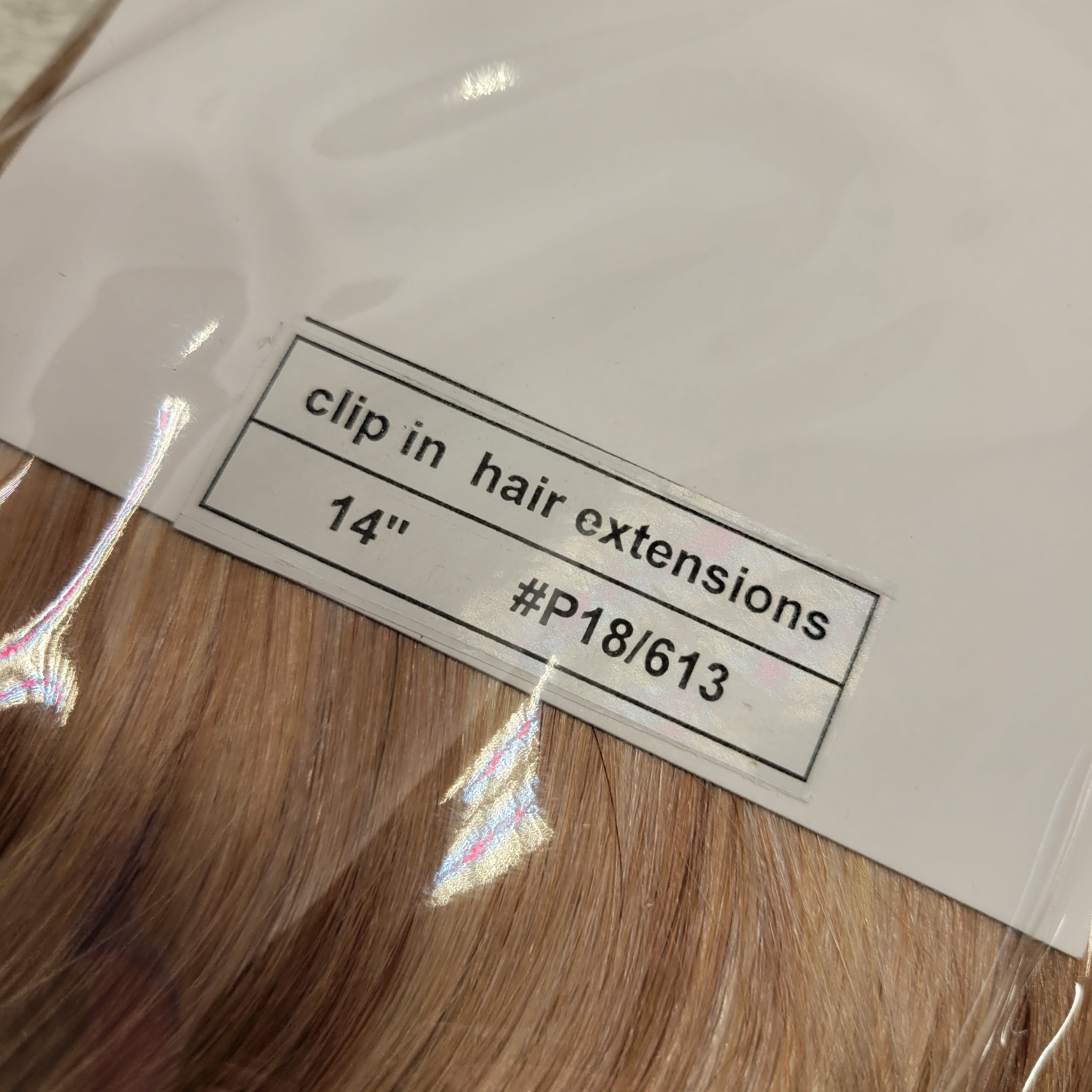 Young See Clip-In Human Hair Extensions 14" Ash Blonde, #P18/613 (7602382307566)
